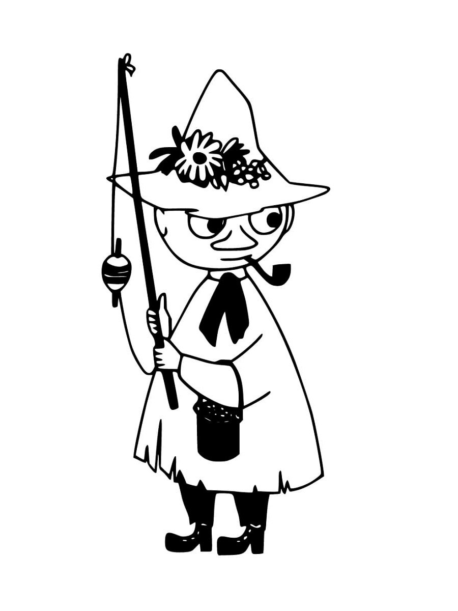 Snufkin coloring page