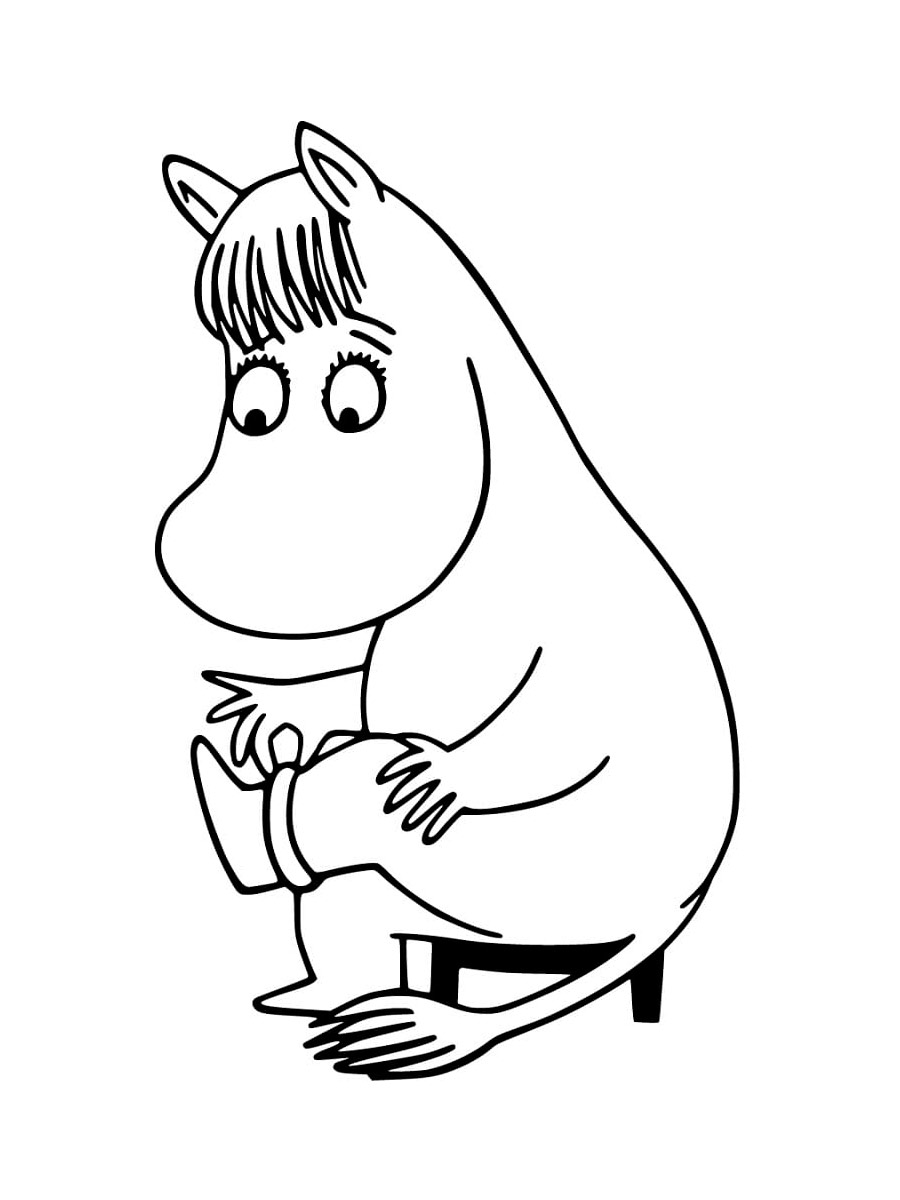 Snorkmaiden coloring page