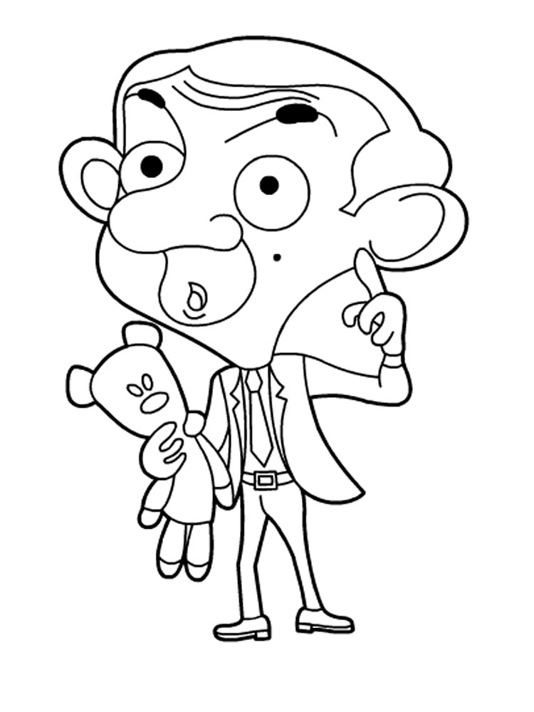 Mr. Bean 1 coloring page