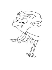 Mr. Bean 10 coloring page