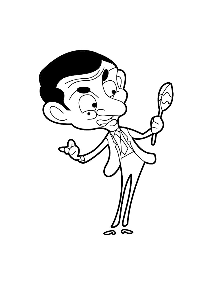 Mr. Bean 13 coloring page