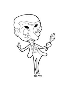 Mr. Bean 14 coloring page