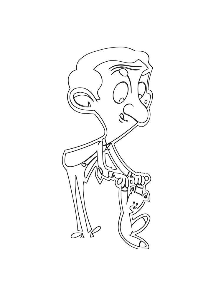 Mr. Bean 15 coloring page