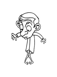 Mr. Bean 17 coloring page