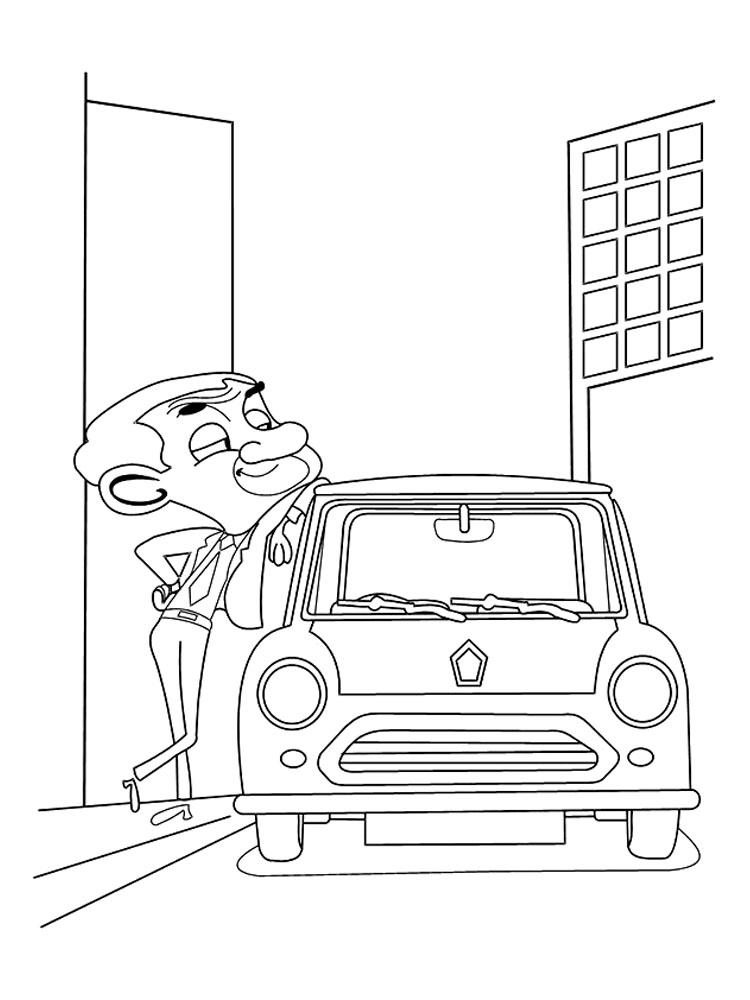 Mr. Bean 18 coloring page