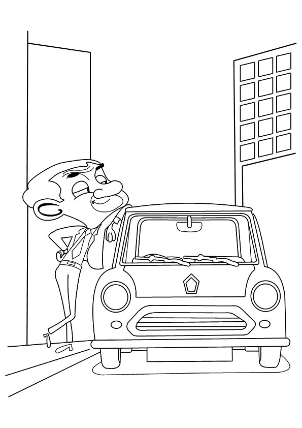 Mr. Bean 19 coloring page