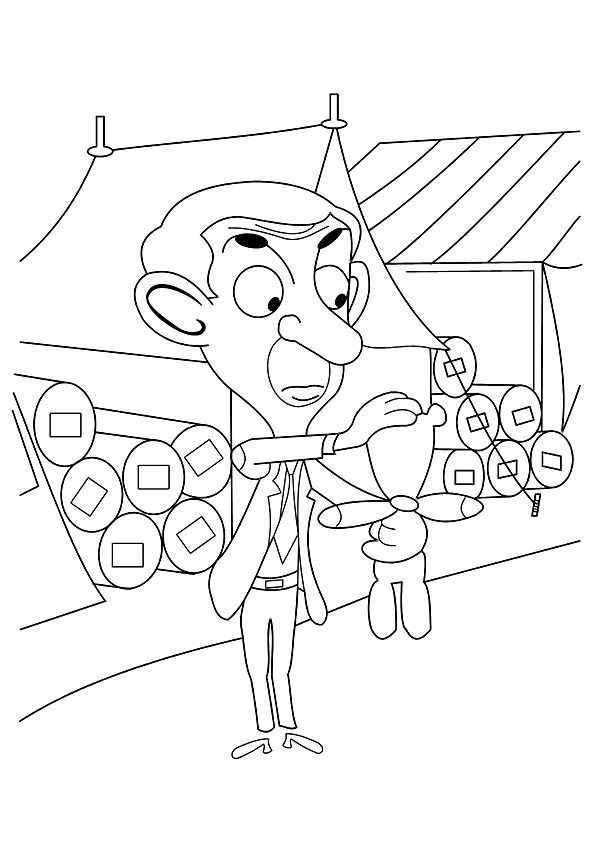 Mr. Bean 20 coloring page
