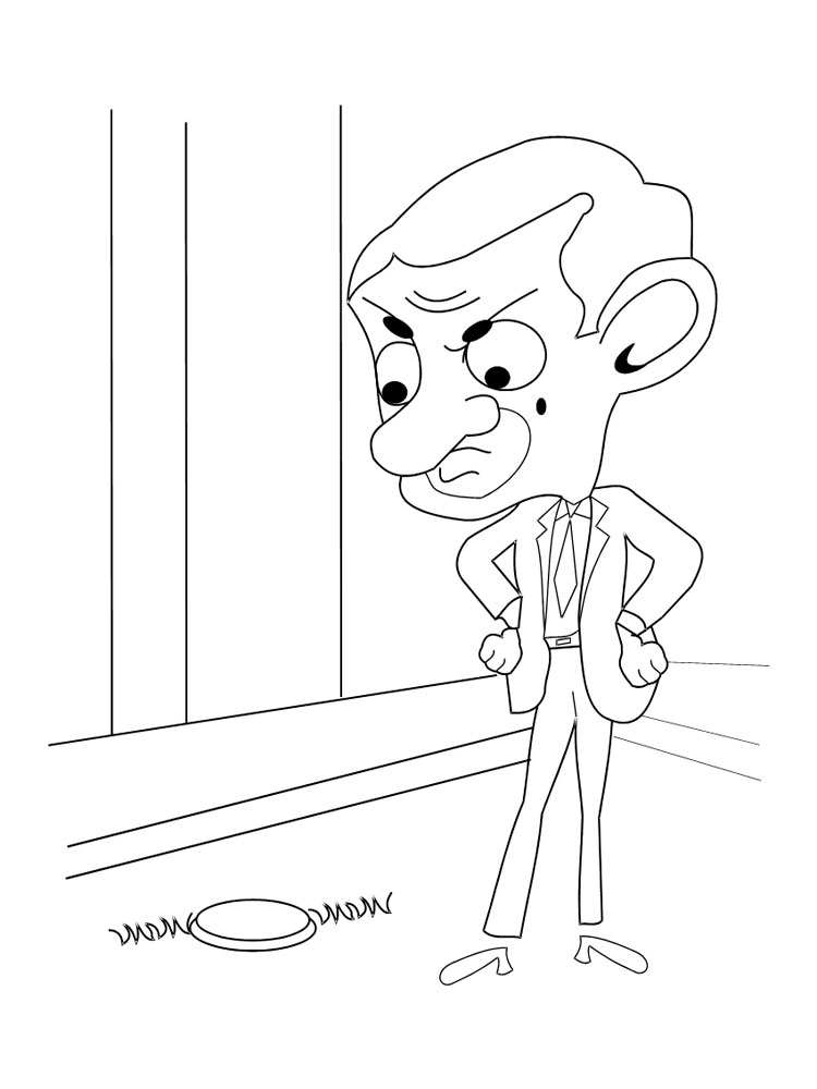 Mr. Bean 22 coloring page