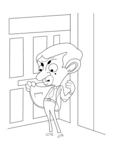 Mr. Bean 5 coloring page