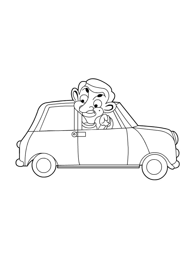 Mr. Bean 6 coloring page