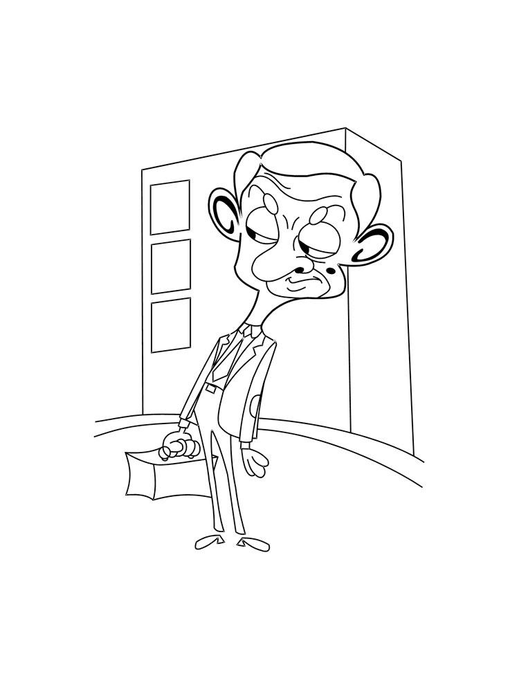 Mr. Bean 7 coloring page