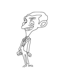 Mr. Bean 8 coloring page