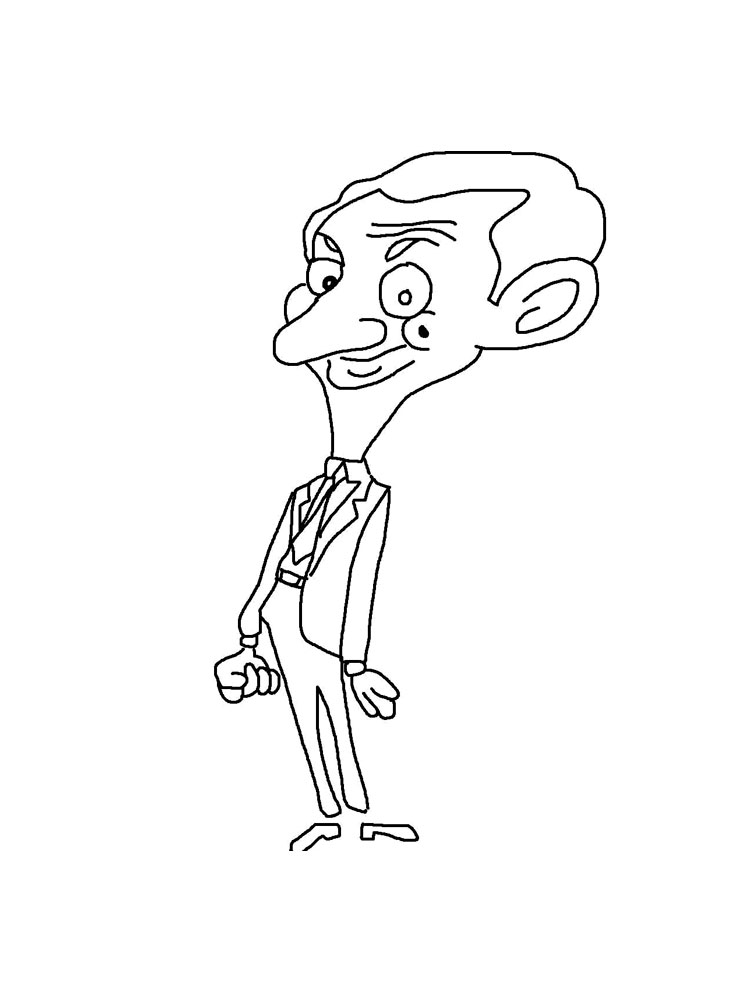Mr. Bean 8 coloring page