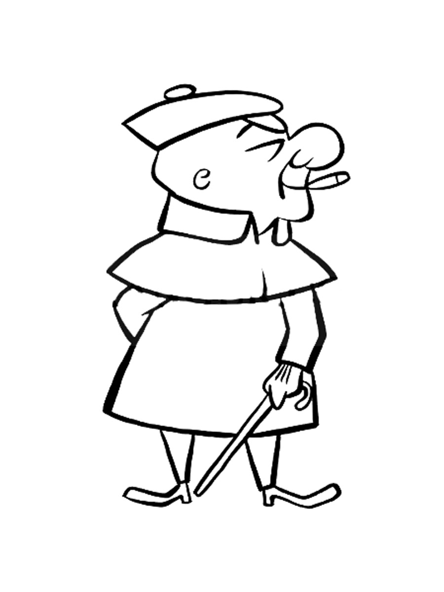 Mr. Magoo 4 coloring page