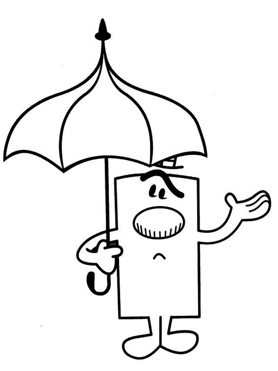 Mr. Men 14 coloring page