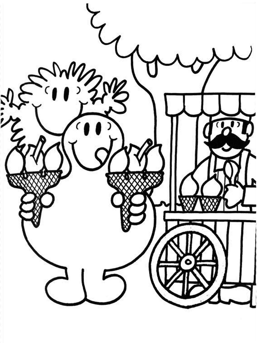 Mr. Men 24 coloring page