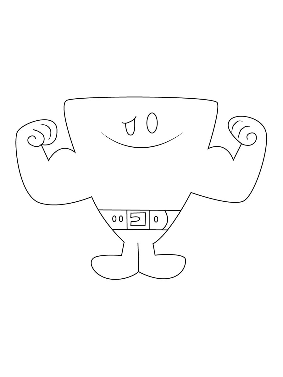 Mr. Men 39 coloring page