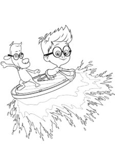 Mr. Peabody and Sherman 1 coloring page