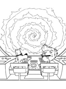 Mr. Peabody and Sherman 17 coloring page
