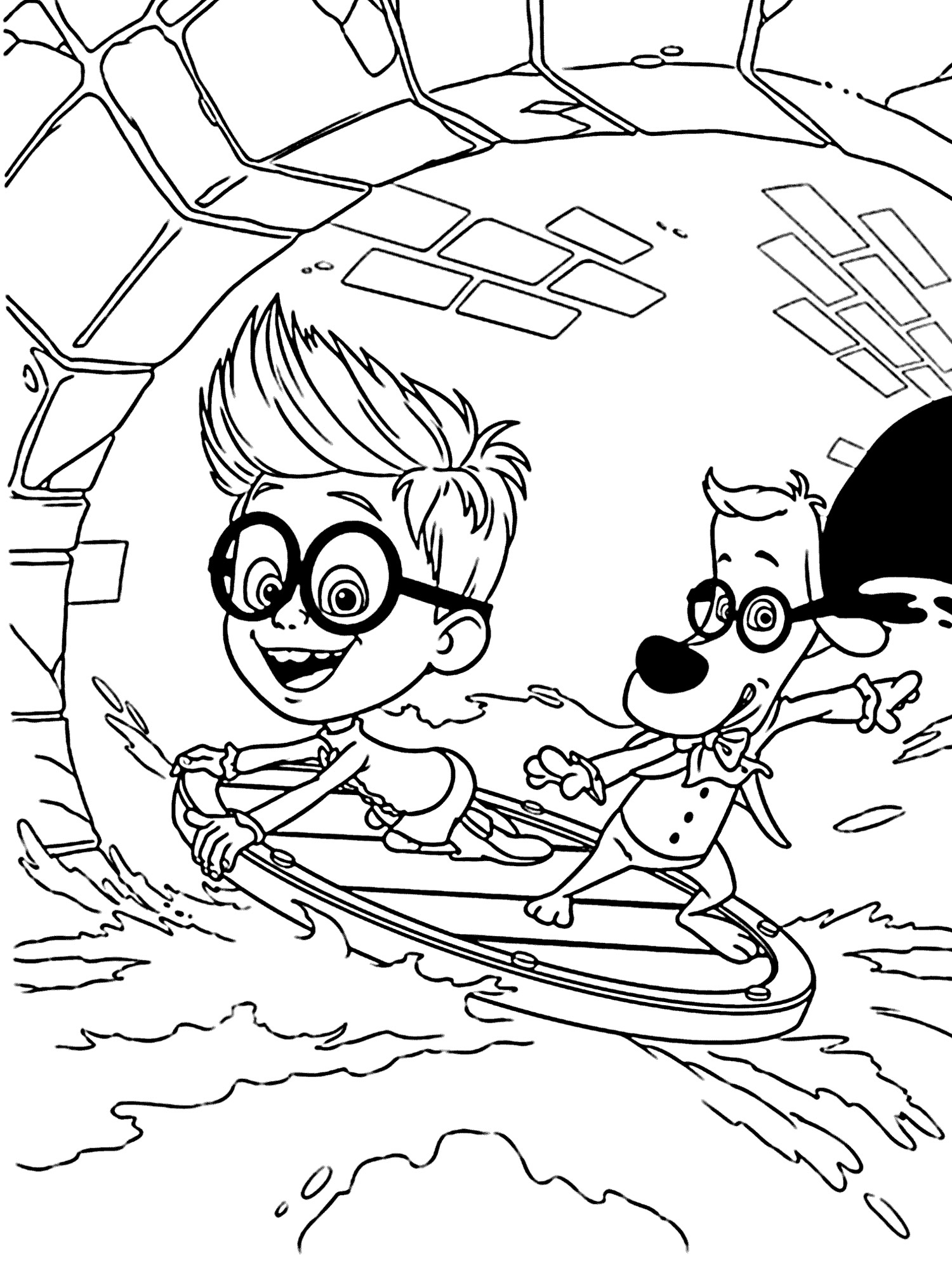 Mr. Peabody and Sherman 2 coloring page