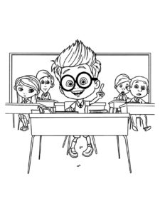 Mr. Peabody and Sherman 24 coloring page