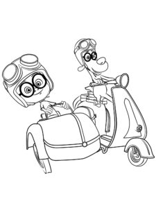Mr. Peabody and Sherman 6 coloring page