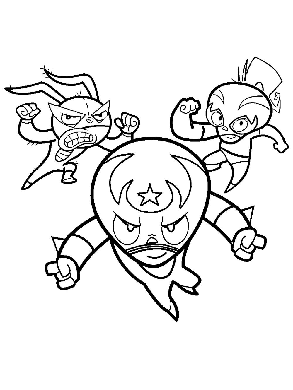 Mucha Lucha 6 coloring page
