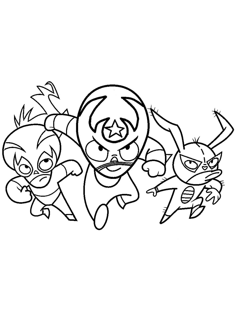 Mucha Lucha 7 coloring page