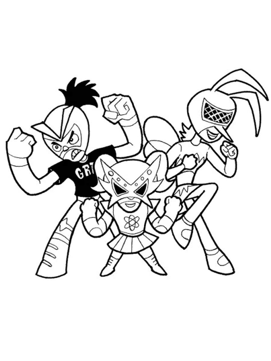 Mucha Lucha 9 coloring page