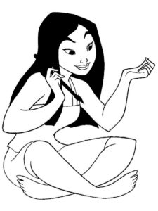 Mulan 1 coloring page