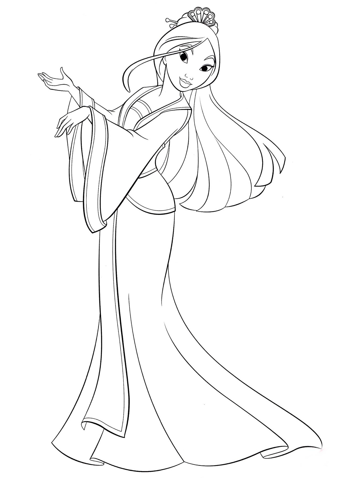 Mulan 10 coloring page