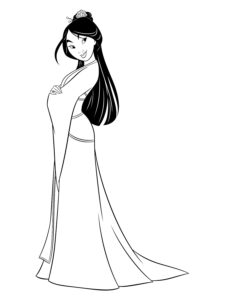 Mulan 12 coloring page
