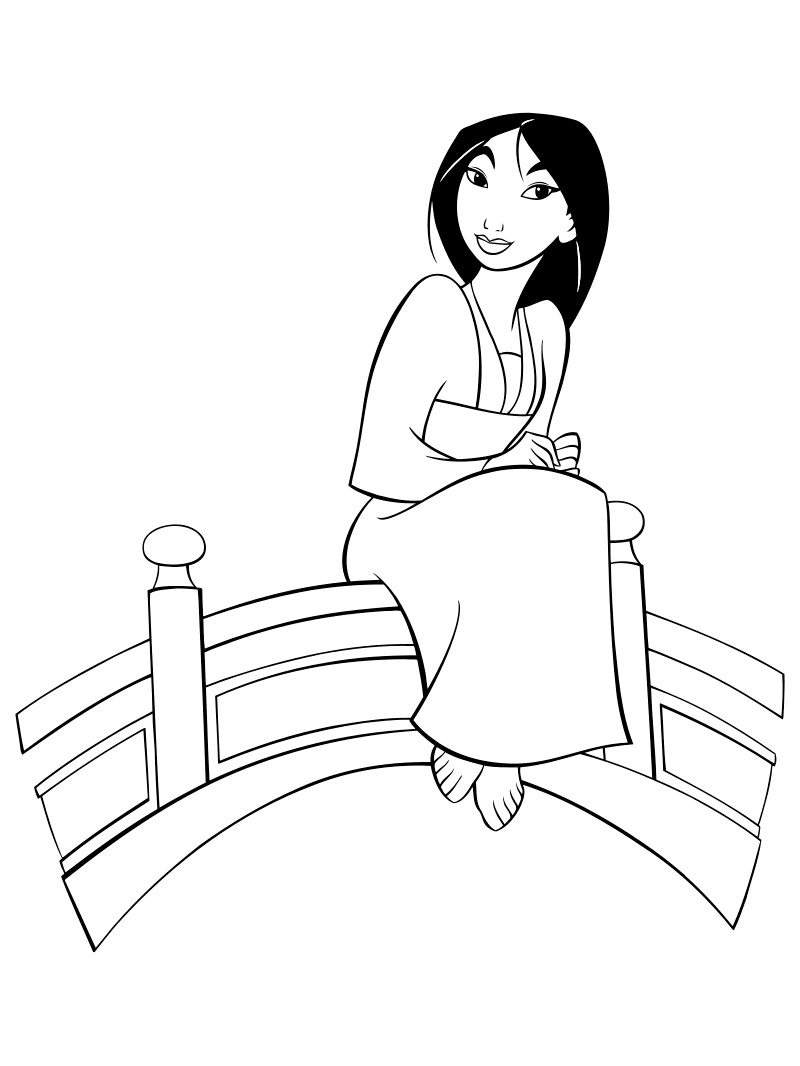 Mulan 13 coloring page