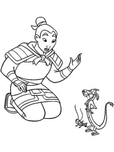 Mulan 16 coloring page