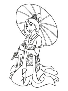 Mulan 17 coloring page