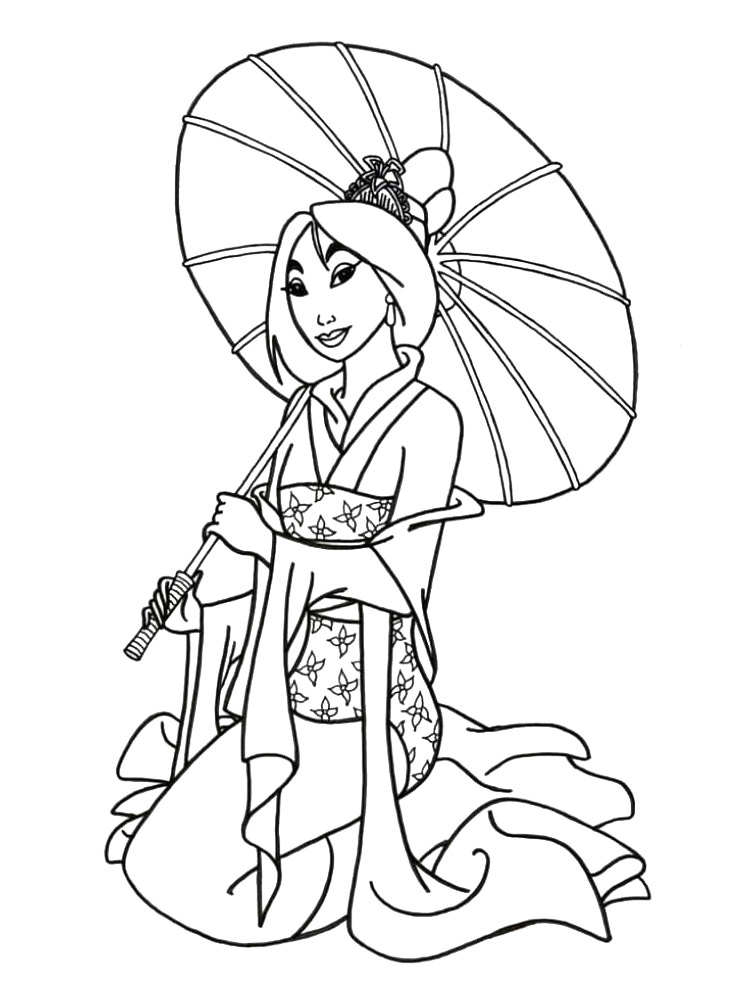 Mulan 17 coloring page
