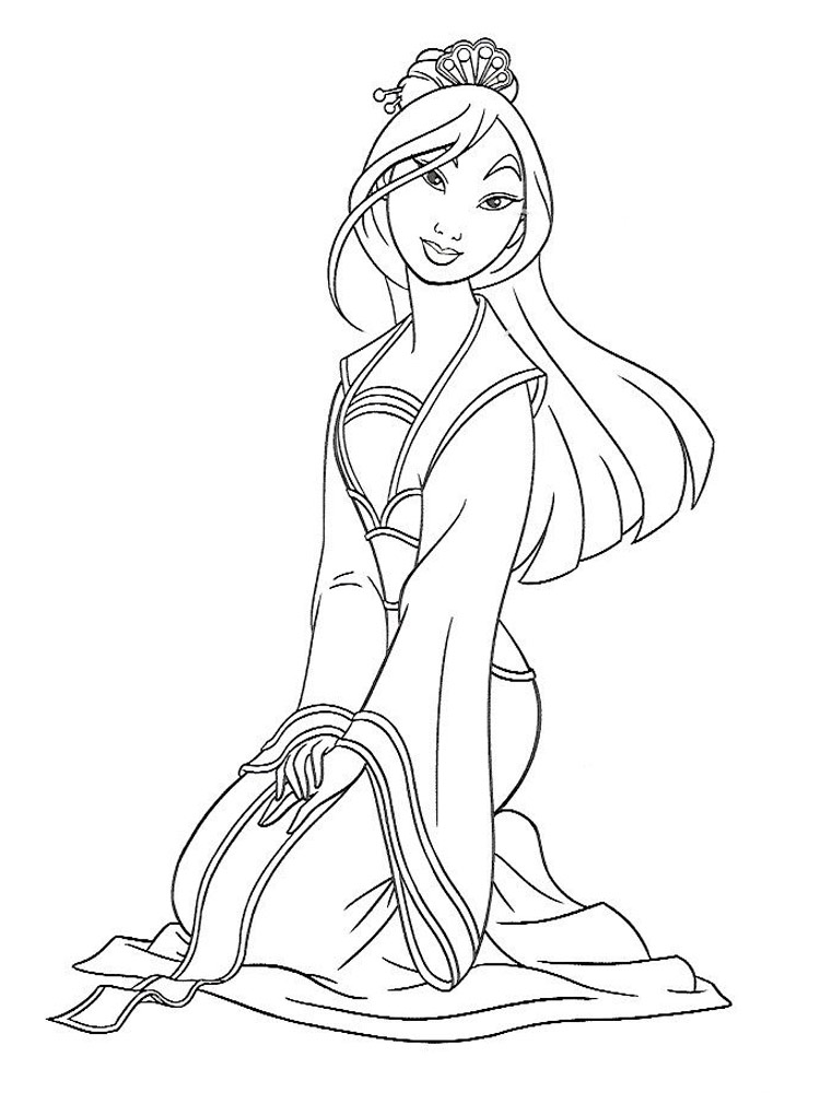 Mulan 19 coloring page