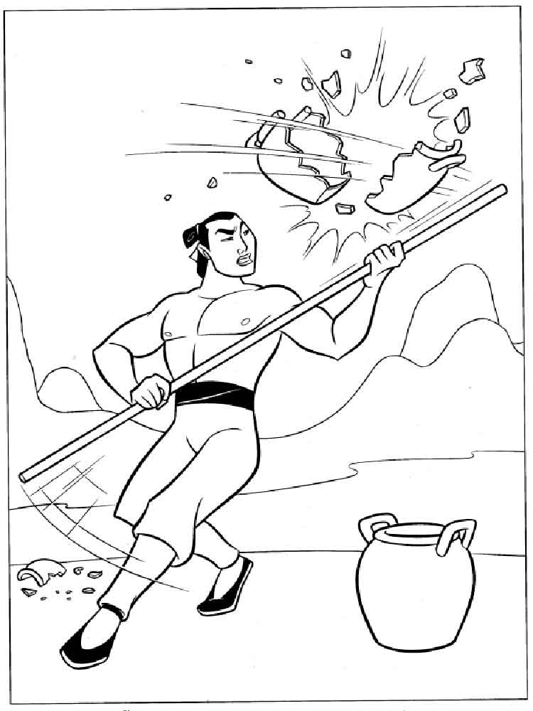 Mulan 20 coloring page