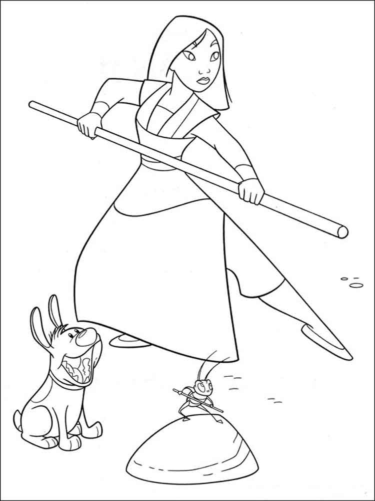 Mulan 23 coloring page