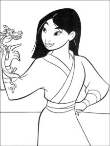 Mulan 27 coloring page