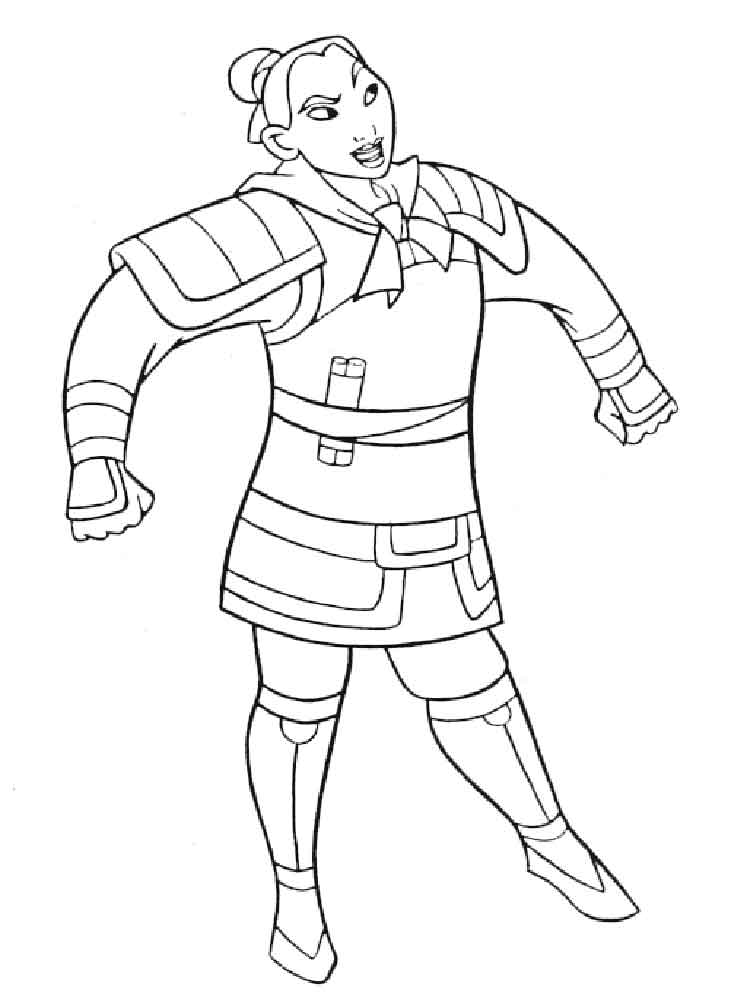 Mulan 28 coloring page