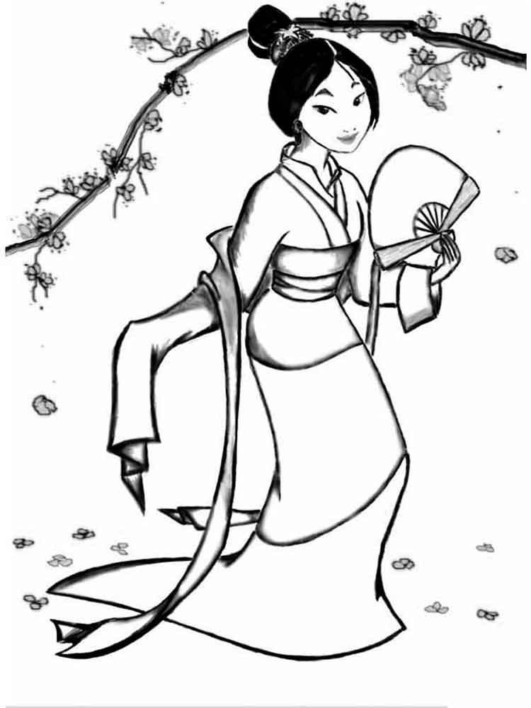 Mulan 29 coloring page