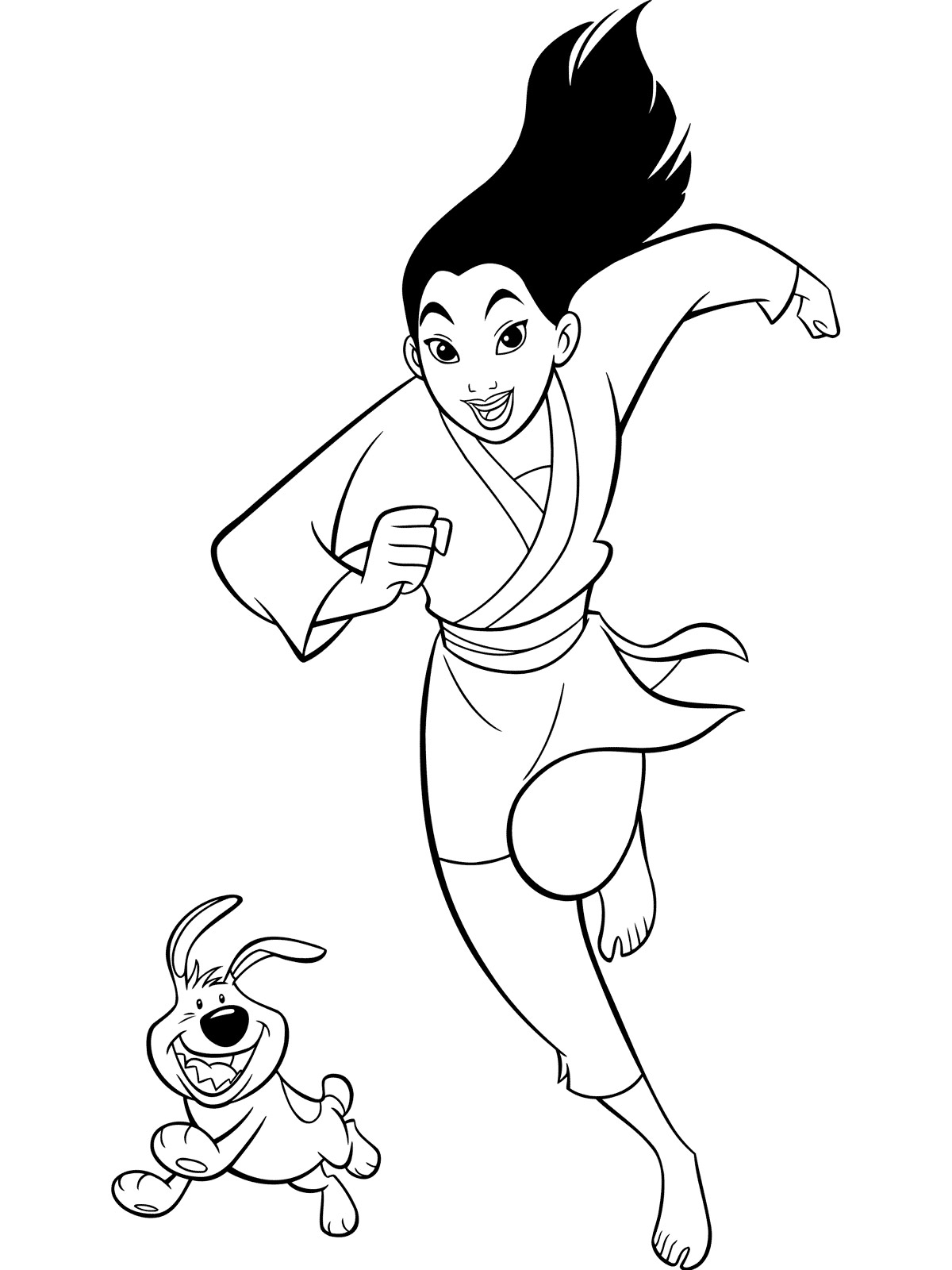 Mulan 3 coloring page