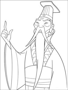 Mulan 30 coloring page