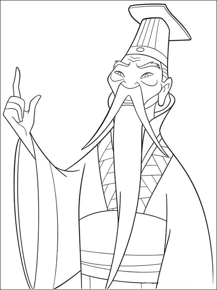 Mulan 30 coloring page