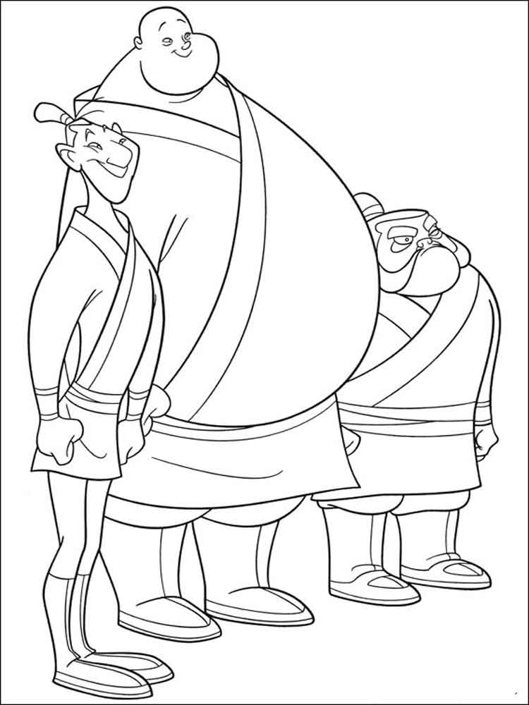 Mulan 31 coloring page