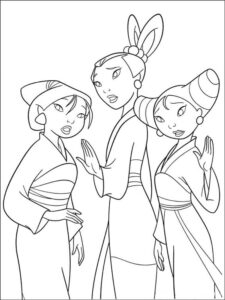 Mulan 32 coloring page