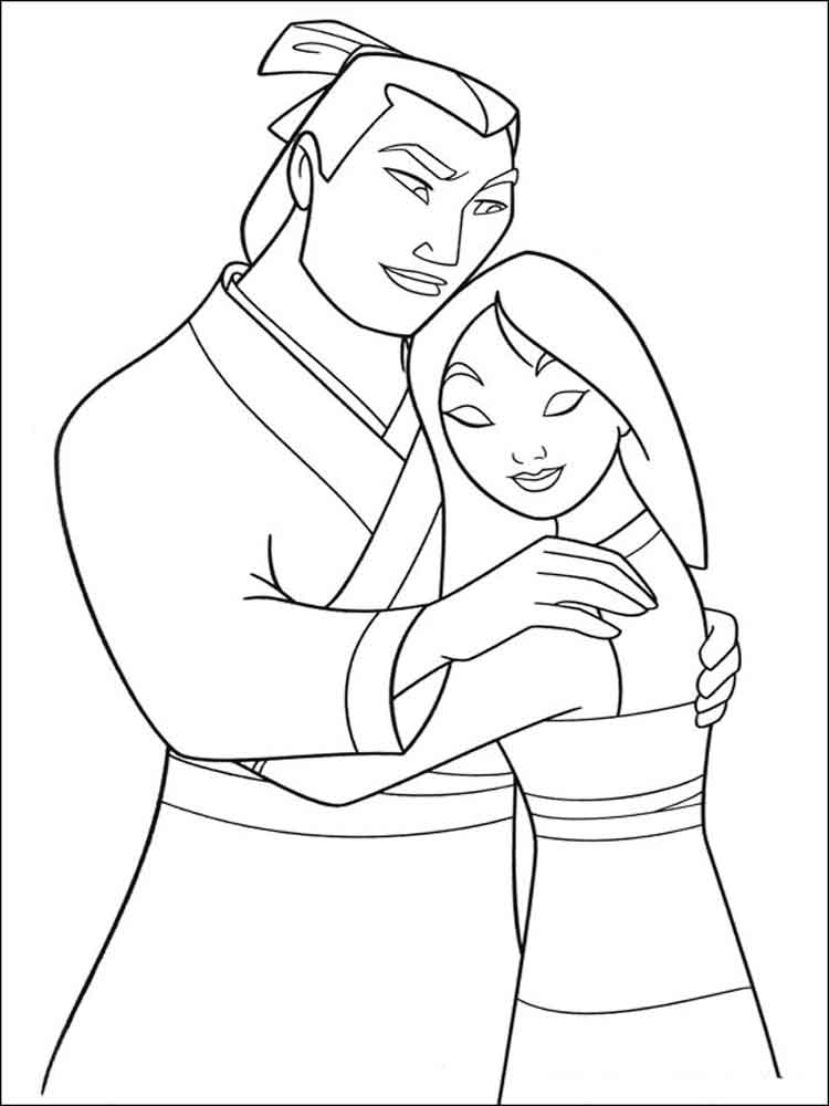 Mulan 33 coloring page