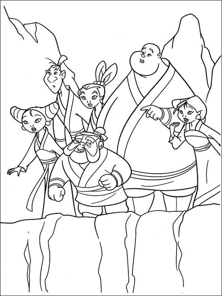 Mulan 37 coloring page