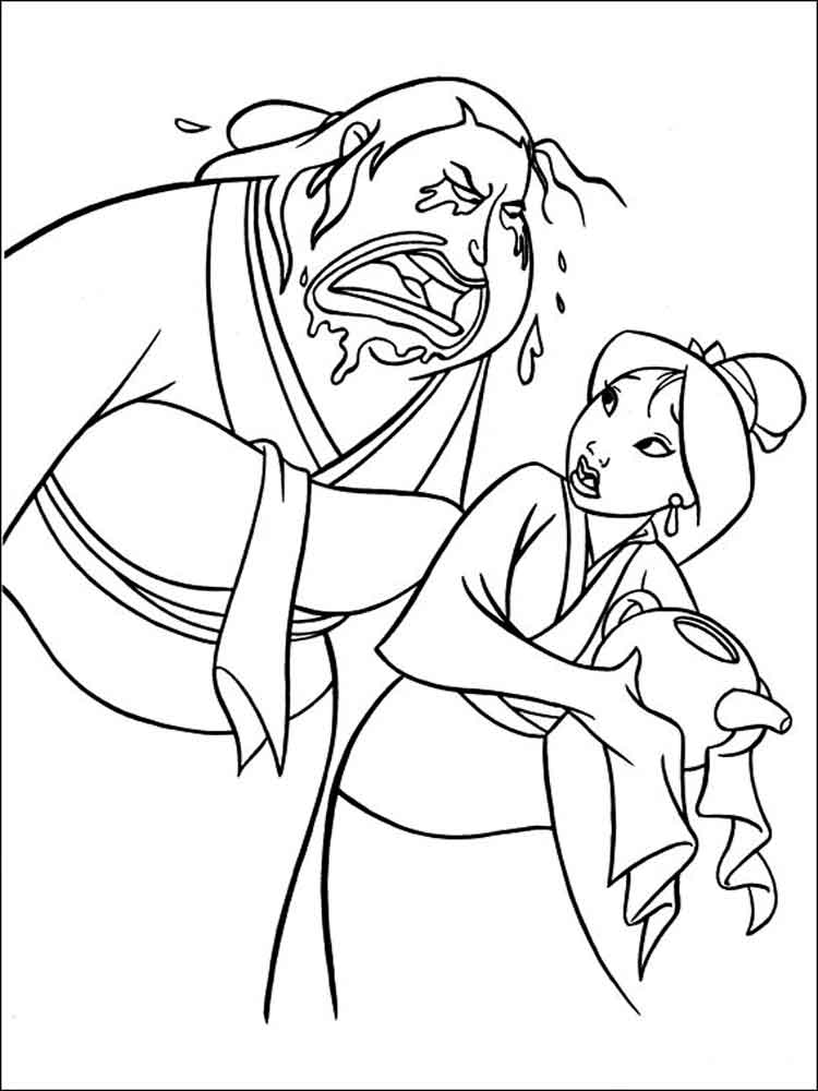 Mulan 39 coloring page